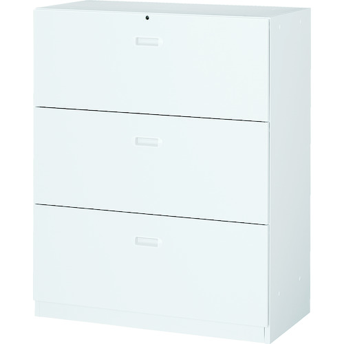 トラスコ中山 【個人宅不可】 TRUSCO ユニット型壁面書庫 ラテラル3段 H1110 アジャスター付 ホワイト UAW-11B [1-765-8001]