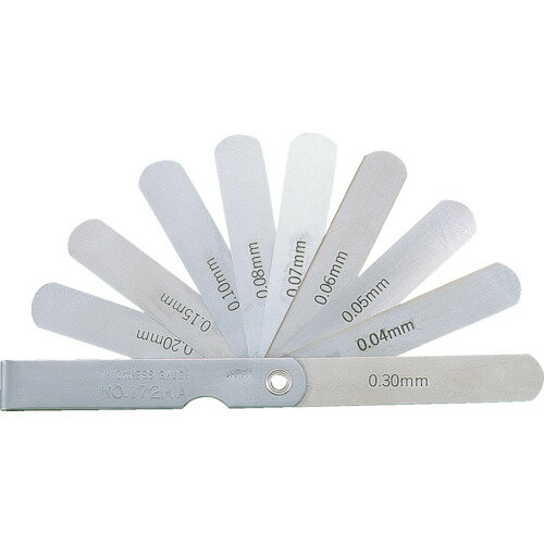 【2025年1月1日〜3日まで店舗内3点以上でポイント10倍！※要エントリー】トラスコ中山 TRUSCO シクネスゲージ 幅12.7 長さ100 範囲0.10〜1.00 T100MH [1-229-6411]