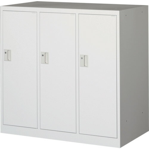 トラスコ中山 【個人宅不可】 TRUSCO ミニロッカー 3連用 ホワイト MLK3-W [1-454-0859]