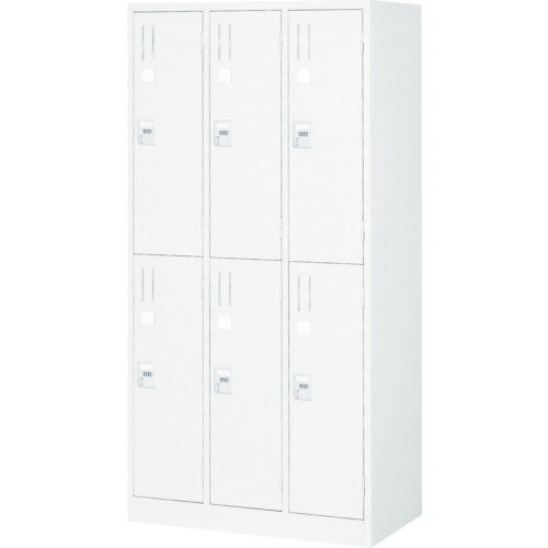 トラスコ中山 【個人宅不可】 TRUSCO TZ型防錆強化6人用ロッカー ホワイト TZWKL-6 [1-246-1007]