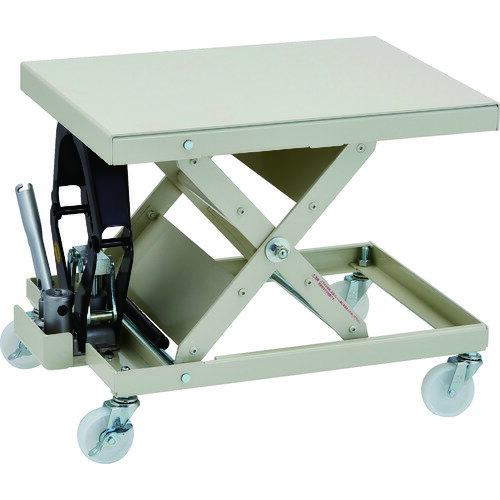 トラスコ中山 【個人宅不可】 TRUSCO ローハイシステム リフター 油圧ジャッキ式 400X550 移動式 LHU-3..