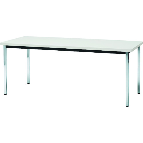 トラスコ中山 【個人宅不可】 TRUSCO 会議用テーブル 1500X900XH700 角脚 下棚無し ホワイト TD1590-W [1-464-6321]