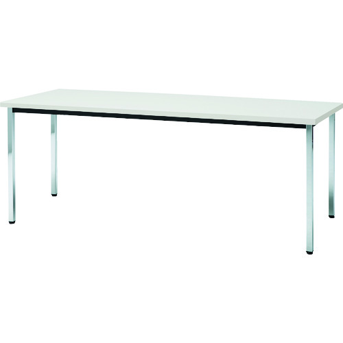 トラスコ中山 【個人宅不可】 TRUSCO 会議用テーブル 1800X450XH700 角脚 下棚無し ホワイト TD1845-W [1-464-6339]