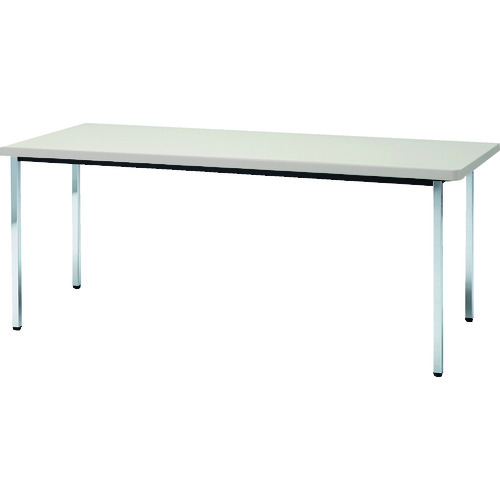 トラスコ中山 【個人宅不可】 TRUSCO 会議用テーブル 1200X600XH700 角脚 下棚無し ニューグレー TDS12..