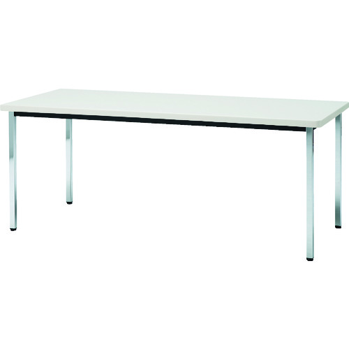 トラスコ中山 【個人宅不可】 TRUSCO 会議用テーブル 1500X750XH700 角脚 下棚無し ホワイト TDS1575-W [1-208-2265]