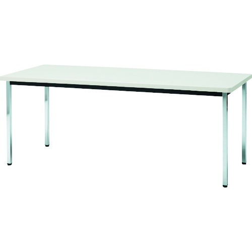 トラスコ中山 【個人宅不可】 TRUSCO 会議用テーブル 1800X600XH700 角脚 下棚無し ホワイト TDS1860-W [1-208-2277]