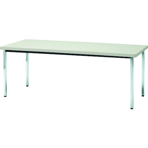 トラスコ中山 【個人宅不可】 TRUSCO 会議用テーブル 1800X900XH700 角脚 下棚無し ニューグレー TDS1890-NG [1-208-2282]