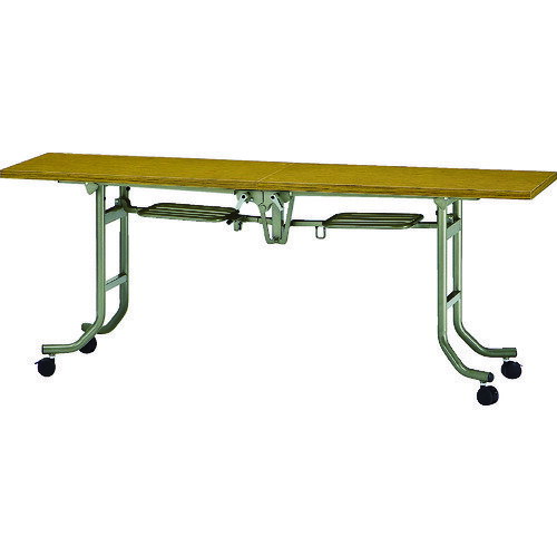 トラスコ中山 【個人宅不可】 TRUSCO フライトテーブル 1800X450XH700 チーク FLT-1845 [1-464-5740]