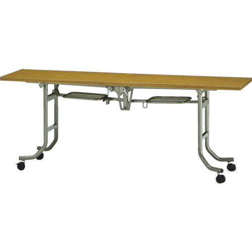 トラスコ中山 【個人宅不可】 TRUSCO フライトテーブル 1800X600XH700 チーク FLT-1860 [1-464-5758]