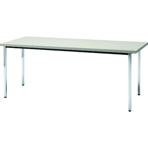 トラスコ中山 【個人宅不可】 TRUSCO 会議用テーブル 1200X750XH700 角脚 下棚無し ニューグレー TD1275-NG [1-208-2219]