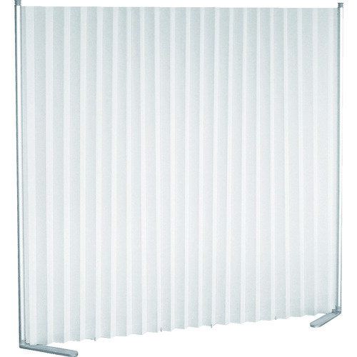 トラスコ中山 【別途送料】 TRUSCO 伸縮式クロスパーテーション 幅462mm〜1800mm×高さ1529mm ホワイト ..