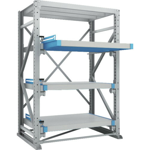 トラスコ中山 【別途送料】 【個人宅不可】 TRUSCO スライダーラック スライド3段 スチール板付 単体 N..