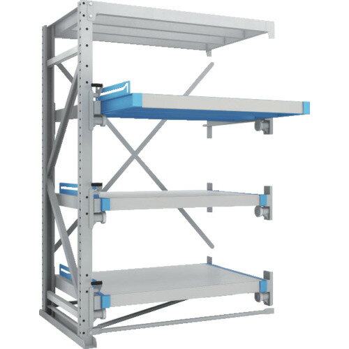 トラスコ中山 【別途送料】 【個人宅不可】 TRUSCO スライダーラック スライド3段 スチール板付 連結 N..