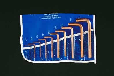 エスコ ESCO 【個人宅不可】 10本組 六角棒レンチ（インチ・ノンスパーキング） EA642LT [2-0873650]