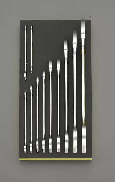 エスコ ESCO 【個人宅不可】 11本組 両口スパナセット EA612TG-1 [2-1036464]