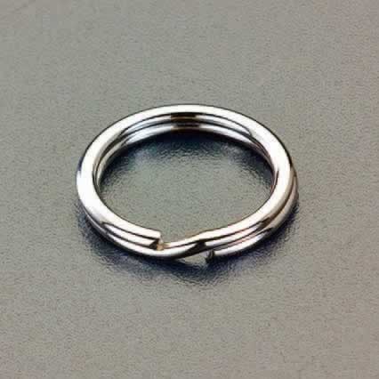 エスコ ESCO 【個人宅不可】 17.8x2.2mm キーリング（スチール製/10個） EA638D-2 [2-5153293]