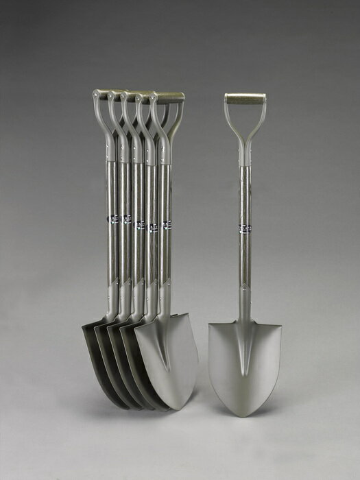 エスコ ESCO 【個人宅不可】 228x295x 980mm ショベル（先丸・木柄OD色/6本） EA650BG-101 [2-0305137]