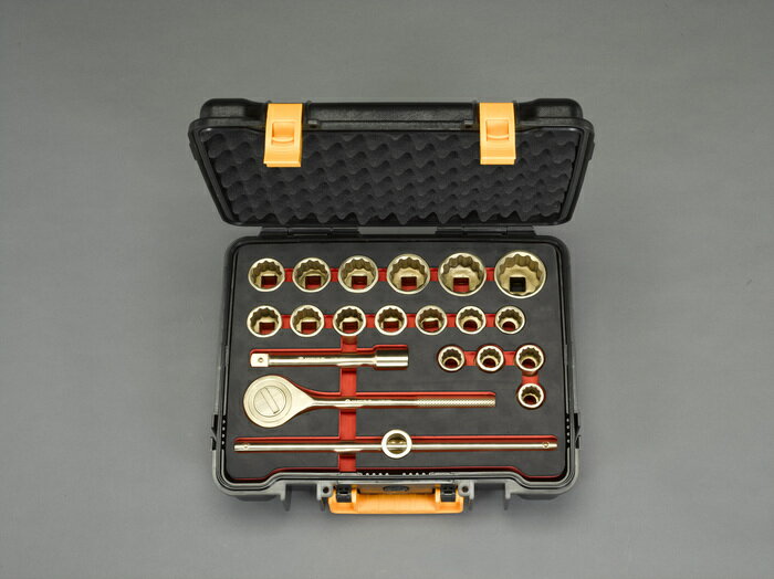 エスコ ESCO 【個人宅不可】 3/4”DR/20点 ソケットレンチセット（ノンスパーキング） EA643FD-101 [2-1170311]