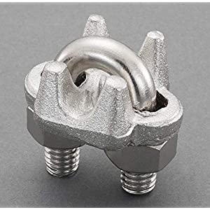 エスコ ESCO 【個人宅不可】 3mm 強力型ワイヤークリップ（ステンレス製） EA638FZ-21 [2-1359204]