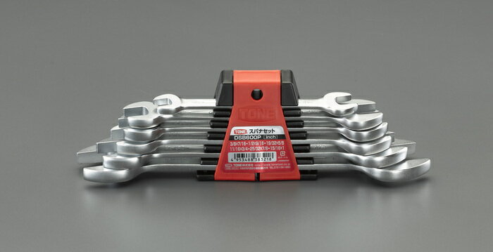 エスコ ESCO 【個人宅不可】 6本組/ 3/8”-1” 両口スパナ EA615GB-100 [2-1167397]