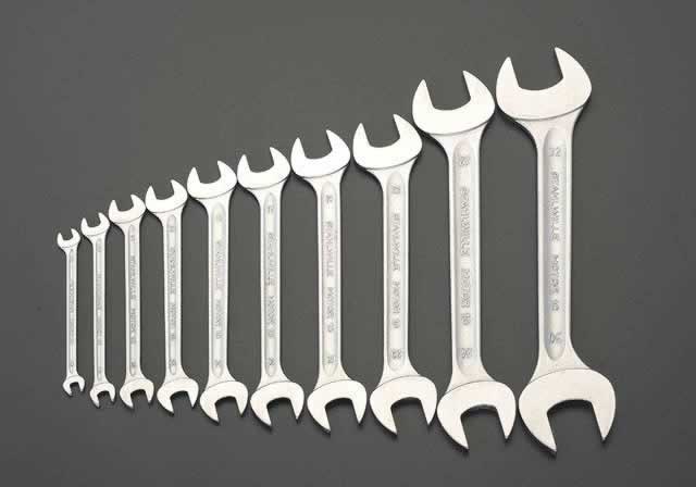 エスコ ESCO 【個人宅不可】 8本組/ 6-22mm 両口スパナ EA615K-1 [2-0993525]