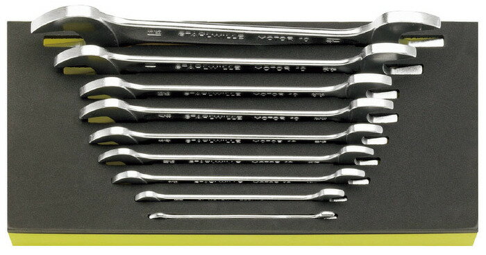 エスコ ESCO 【個人宅不可】 9本組 両口スパナセット（インチ） EA612TD-2 [2-1035801]