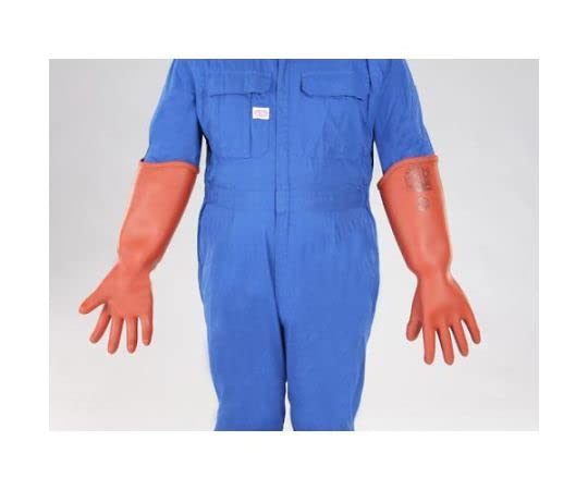 エスコ ESCO 【個人宅不可】 ［S］ 高圧用絶縁手袋（胴太型/7000V） EA640ZE-6 [2-1091302]