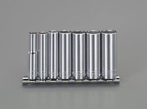 エスコ ESCO 【個人宅不可】 1/4”DR ディープソケットセット EA618VB [2-5257007]