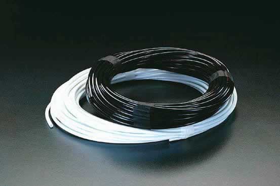 エスコ ESCO 【個人宅不可】 3.7/6.0mmx20m ソフトウレタンチューブ（黒） EA125DA-6 [2-0196797]