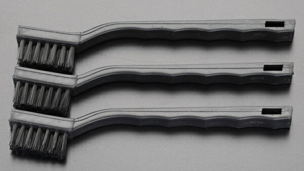 エスコ ESCO 【個人宅不可】 8x180mm 柄付ブラシ（ナイロン製/3本） EA109E-2 [2-0433991]
