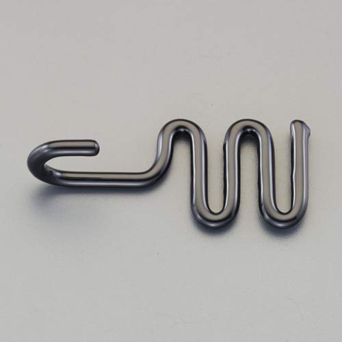 エスコ ESCO 【個人宅不可】 84x35x25.3mm 平ゴムロープ用フック（ツイストクネクネ）