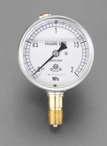 エスコ ESCO 【個人宅不可】 60mm/0-1.0MPa 圧力計（グリセリン入） EA729GD-10 [2-0638990]