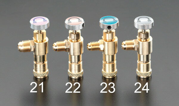 エスコ ESCO 【個人宅不可】 UNF7/16”-20 （R22・R22・R502）ミニコントロールバルブ EA104AD-24 [2-0640962]