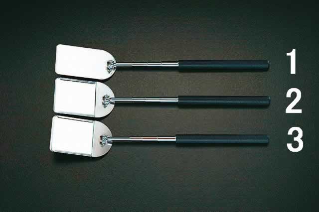 エスコ ESCO 【個人宅不可】 57x63mm/165-698mm 点検ミラー（伸縮型/3倍） EA724CH-2 [2-0875043]