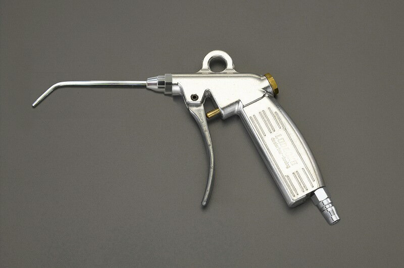 エスコ ESCO 【個人宅不可】 エアーブローガン（120mm先曲/ノズル流量調整式プラグ EA123AB-44 [2-1014172]