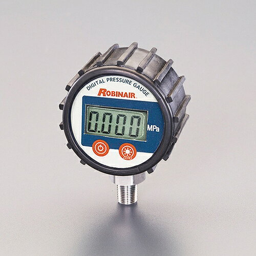 エスコ ESCO 【個人宅不可】 ［R32・R410A］ 50mm デジタルゲージ EA105E [2-1476581]