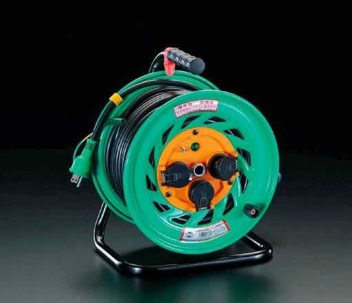 エスコ ESCO 【個人宅不可】 AC100V/15A/30m コードリール（アース付/防雨型） EA815DL-1 [2-0433496]