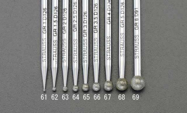  ESCO ڸĿԲġ 3.0mm/50mm ɥСʴ/3mm EA819DG-65 [2-5043563]