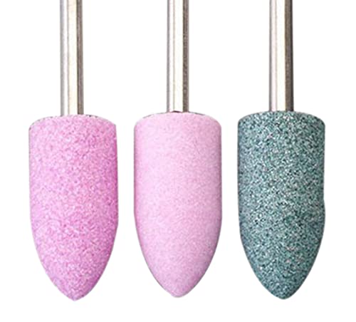 エスコ ESCO 【個人宅不可】 10x20mm/3mm軸 軸付砥石（砲弾型/薄赤） EA819BC-2A [2-0937116]