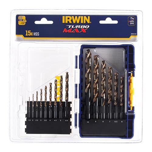 エスコ ESCO 【個人宅不可】 1.5-10.0mm ドリルセット（15本組/HSS） EA824AA-2A [2-1640302]