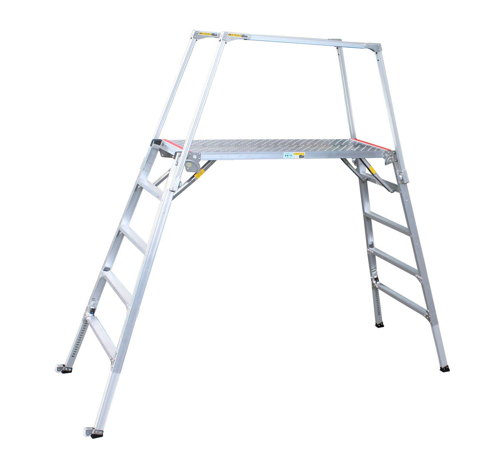 エスコ ESCO 【個人宅不可】 105-141cm 足場台（調整脚・セーフティーガード付） EA905DF-33 [2-5873511]