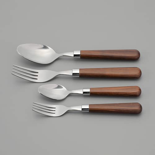 エスコ ESCO 【個人宅不可】 4本組 フォーク＆スプーンセット（ステンレス製） EA912WD-21 [2-1759479]