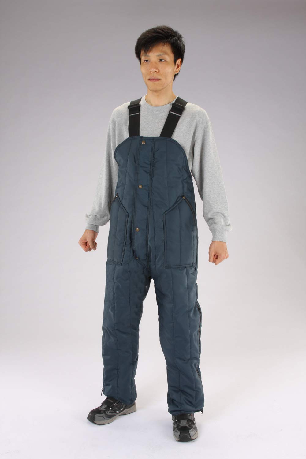 エスコ ESCO 【個人宅不可】 ［ M］ 防寒オーバーオール（Navy） EA915GC-52 [2-0594562]