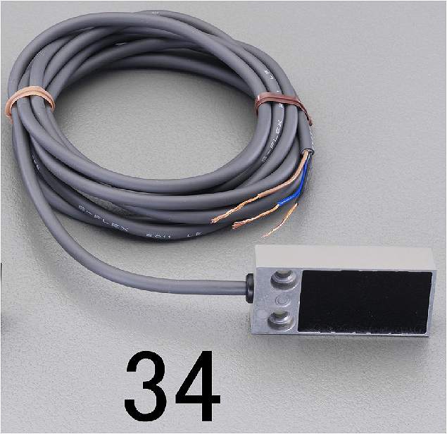 エスコ ESCO 【個人宅不可】 フラット直流3線 近接センサー（ 5mm・ シールド） EA940LN-34 [2-5807394]