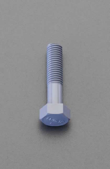 エスコ ESCO 【個人宅不可】 M12x70mm ボルト（塩化ビニール製/10本） EA945AY-126 [2-5431032]