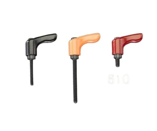 エスコ ESCO 【個人宅不可】 M5x10mm 雄ねじミニクランプレバー（ブラック） EA948CB-410 [2-1163702]