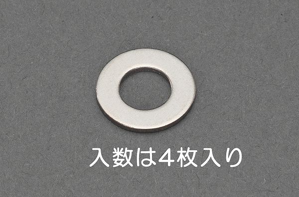 エスコ ESCO 【個人宅不可】 M 5 平ワッシャー（チタン/4枚） EA949LX-705A [2-5855739]