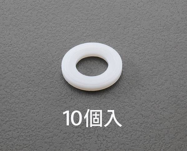 エスコ ESCO 【個人宅不可】 M18/19.0x34.0x3.0mm 平ワッシャー（ナイロン製/10枚） EA949ZA-181 [2-5910629]