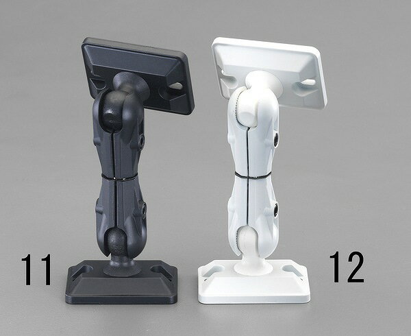 エスコ ESCO 【個人宅不可】 178mm スピーカー用自在マウント（黒） EA951BF-11 [2-0240612]