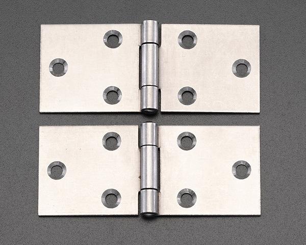 エスコ ESCO 【個人宅不可】 32x 82 mm 横長丁番（スチール製/2個） EA951CK-2 [2-0252257]